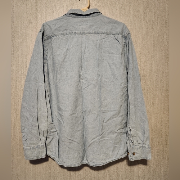 Wrangler Premium Quality light denim button up Size Large - Picture 5 of 5